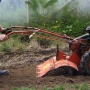 Rotovating ground