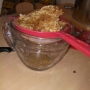 Taking off & spinning the bee honey harvest (3)