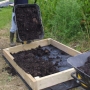 Infilling raised beds with compost