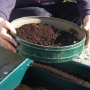 Sieving compost