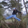 Unsnagging a pleached hazel