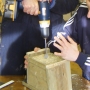 Drilling nestbox hole