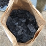 Finished charcoal in bags to sell