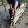 Nailing hurdles binders to stakes