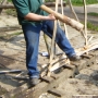 Weaving binders using hurdle jig